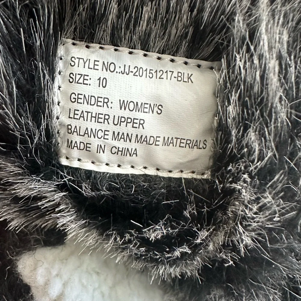 Tamarack Women’s Snow Boots Black Fair Isle Thinsulate 200g Fur Trim Duck Boots